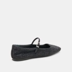 REYES CRYSTAL BALLET FLATS BLACK METALLIC CRYSTAL(Reyes Crystal Ballet Flats Black Metallic Crystal) -Dolce Vita DOLCEVITA FLATS REYES CRYSTAL BLACK METALLIC CRYSTAL 03