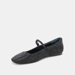 REYES CRYSTAL BALLET FLATS BLACK METALLIC CRYSTAL(Reyes Crystal Ballet Flats Black Metallic Crystal) -Dolce Vita DOLCEVITA FLATS REYES CRYSTAL BLACK METALLIC CRYSTAL 08