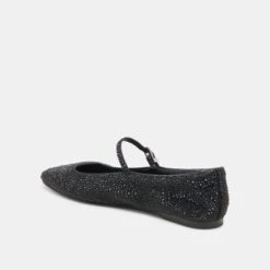 REYES CRYSTAL BALLET FLATS BLACK METALLIC CRYSTAL(Reyes Crystal Ballet Flats Black Metallic Crystal) -Dolce Vita DOLCEVITA FLATS REYES CRYSTAL BLACK METALLIC CRYSTAL 09