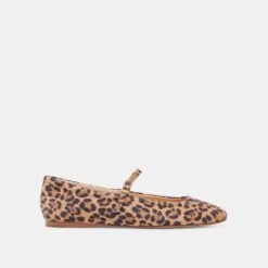 REYES BALLET FLATS DK LEOPARD SUEDE(Reyes Flats Dk Leopard Suede)