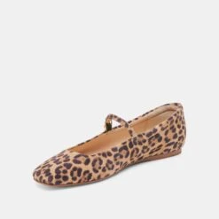 REYES BALLET FLATS DK LEOPARD SUEDE(Reyes Flats Dk Leopard Suede) -Dolce Vita DOLCEVITA FLATS REYES DKLEOPARDSUEDE 08