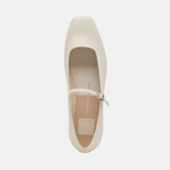 REYES BALLET FLATS IVORY LEATHER(Reyes Flats Ivory Leather) -Dolce Vita DOLCEVITA FLATS REYES IVORYLEATHER 06