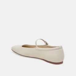 REYES WIDE BALLET FLATS IVORY LEATHER(Reyes Wide Ballet Flats Ivory Leather) -Dolce Vita DOLCEVITA FLATS REYES IVORYLEATHER 09 eee44f71 83f6 4470 a60b f82e8b4f7dea
