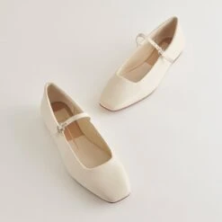 REYES WIDE BALLET FLATS IVORY LEATHER(Reyes Wide Ballet Flats Ivory Leather) -Dolce Vita DOLCEVITA FLATS REYES IVORYLEATHER 3 67e06d12 a176 40a6 ac3a 20a27eac596e