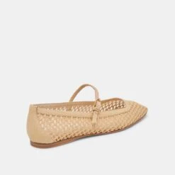 REYES BALLET FLATS LT NATURAL WOVEN RAFFIA(Reyes Flats Lt Natural Woven Raffia) -Dolce Vita DOLCEVITA FLATS REYES LTNATURALWOVENRAFFIA 03