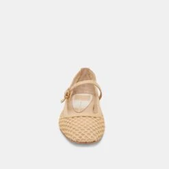REYES BALLET FLATS LT NATURAL WOVEN RAFFIA(Reyes Flats Lt Natural Woven Raffia) -Dolce Vita DOLCEVITA FLATS REYES LTNATURALWOVENRAFFIA 04