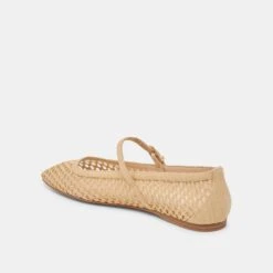 REYES BALLET FLATS LT NATURAL WOVEN RAFFIA(Reyes Flats Lt Natural Woven Raffia) -Dolce Vita DOLCEVITA FLATS REYES LTNATURALWOVENRAFFIA 09