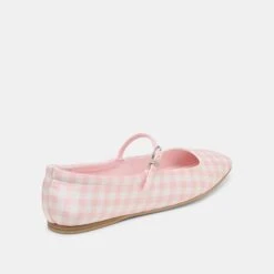 REYES X BYRDIE GOLF WIDE BALLET FLATS PINK PLAID GINGHAM(Reyes X Byrdie Golf Wide Ballet Flats Pink Plaid Gingham) -Dolce Vita DOLCEVITA FLATS REYES PINKPLAIDGINGHAM 03 18a67a2f 4587 4800 a7bf 036f98ec4d8e
