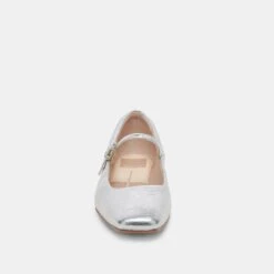 REYES BALLET FLATS SILVER DISTRESSED LEATHER(Reyes Flats Silver Distressed Leather) -Dolce Vita DOLCEVITA FLATS REYES SILVERDISTRESSEDLEATHER 4