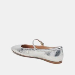 REYES BALLET FLATS SILVER DISTRESSED LEATHER(Reyes Flats Silver Distressed Leather) -Dolce Vita DOLCEVITA FLATS REYES SILVERDISTRESSEDLEATHER 9