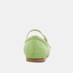REYES TOE CAP BALLET FLATS LIME SUEDE(Reyes Toe Cap Ballet Flats Lime Suede) -Dolce Vita DOLCEVITA FLATS REYES TOE CAP LIME SUEDE 05