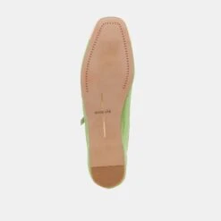 REYES TOE CAP BALLET FLATS LIME SUEDE(Reyes Toe Cap Ballet Flats Lime Suede) -Dolce Vita DOLCEVITA FLATS REYES TOE CAP LIME SUEDE 07