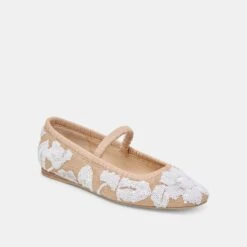 RHODIE BALLET FLATS NATURAL MULTI FLORAL SEQUIN(Rhodie Ballet Flats Natural Multi Floral Sequin) -Dolce Vita DOLCEVITA FLATS RHODIE NATURALMULTIFLORALSEQUIN 01