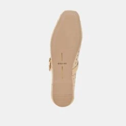 RODNI EYELET PERF BALLET FLATS LT NATURAL WOVEN RAFFIA(Rodni Eyelet Perf Ballet Flats Lt Natural Woven Raffia) -Dolce Vita DOLCEVITA FLATS RODNIEYELETPERF LTNATURALWOVENRAFFIA 07
