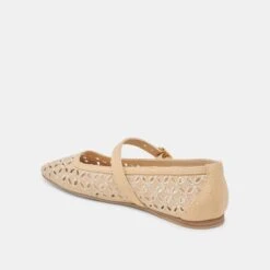RODNI EYELET PERF BALLET FLATS LT NATURAL WOVEN RAFFIA(Rodni Eyelet Perf Ballet Flats Lt Natural Woven Raffia) -Dolce Vita DOLCEVITA FLATS RODNIEYELETPERF LTNATURALWOVENRAFFIA 09