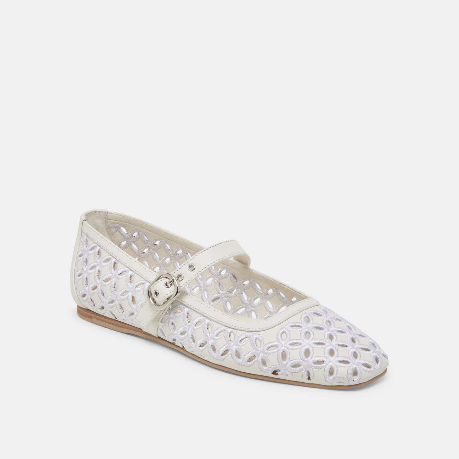 RODNI EYELET PERF BALLET FLATS TRUE WHITE LEATHER(Rodni Eyelet Perf Ballet Flats True White Leather) 4 RODNI EYELET PERF BALLET FLATS TRUE WHITE LEATHER(Rodni Eyelet Perf Ballet Flats True White Leather) - Image 4