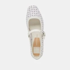 RODNI EYELET PERF BALLET FLATS TRUE WHITE LEATHER(Rodni Eyelet Perf Ballet Flats True White Leather) 24 RODNI EYELET PERF BALLET FLATS TRUE WHITE LEATHER(Rodni Eyelet Perf Ballet Flats True White Leather) -Dolce Vita DOLCEVITA FLATS RODNIEYELETPERF TRUEWHITELEATHER 06