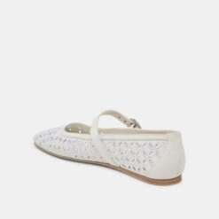 RODNI EYELET PERF BALLET FLATS TRUE WHITE LEATHER(Rodni Eyelet Perf Ballet Flats True White Leather) 21 RODNI EYELET PERF BALLET FLATS TRUE WHITE LEATHER(Rodni Eyelet Perf Ballet Flats True White Leather) -Dolce Vita DOLCEVITA FLATS RODNIEYELETPERF TRUEWHITELEATHER 09