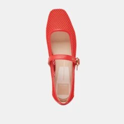RODNI MESH BALLET FLATS CHILI WOVEN MESH(Rodni Mesh Ballet Flats Chili Woven Mesh) 22 RODNI MESH BALLET FLATS CHILI WOVEN MESH(Rodni Mesh Ballet Flats Chili Woven Mesh) -Dolce Vita DOLCEVITA FLATS RODNIMESH REDWOVENMESH 06