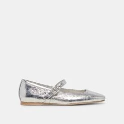 RODNI BALLET FLATS SILVER DISTRESSED LEATHER - Re:vita(Rodni Ballet Flats Silver Distressed Leather Resale)