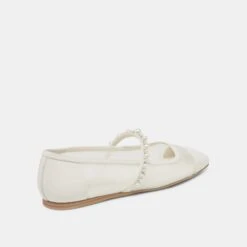 ROLLIN PEARL BALLET FLATS WHITE MESH(Rollin Pearl Ballet Flats White Mesh) -Dolce Vita DOLCEVITA FLATS ROLLINPEARL WHITEMESH 03