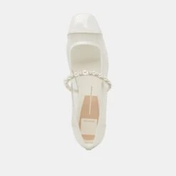 ROLLIN PEARL BALLET FLATS WHITE MESH(Rollin Pearl Ballet Flats White Mesh) -Dolce Vita DOLCEVITA FLATS ROLLINPEARL WHITEMESH 06