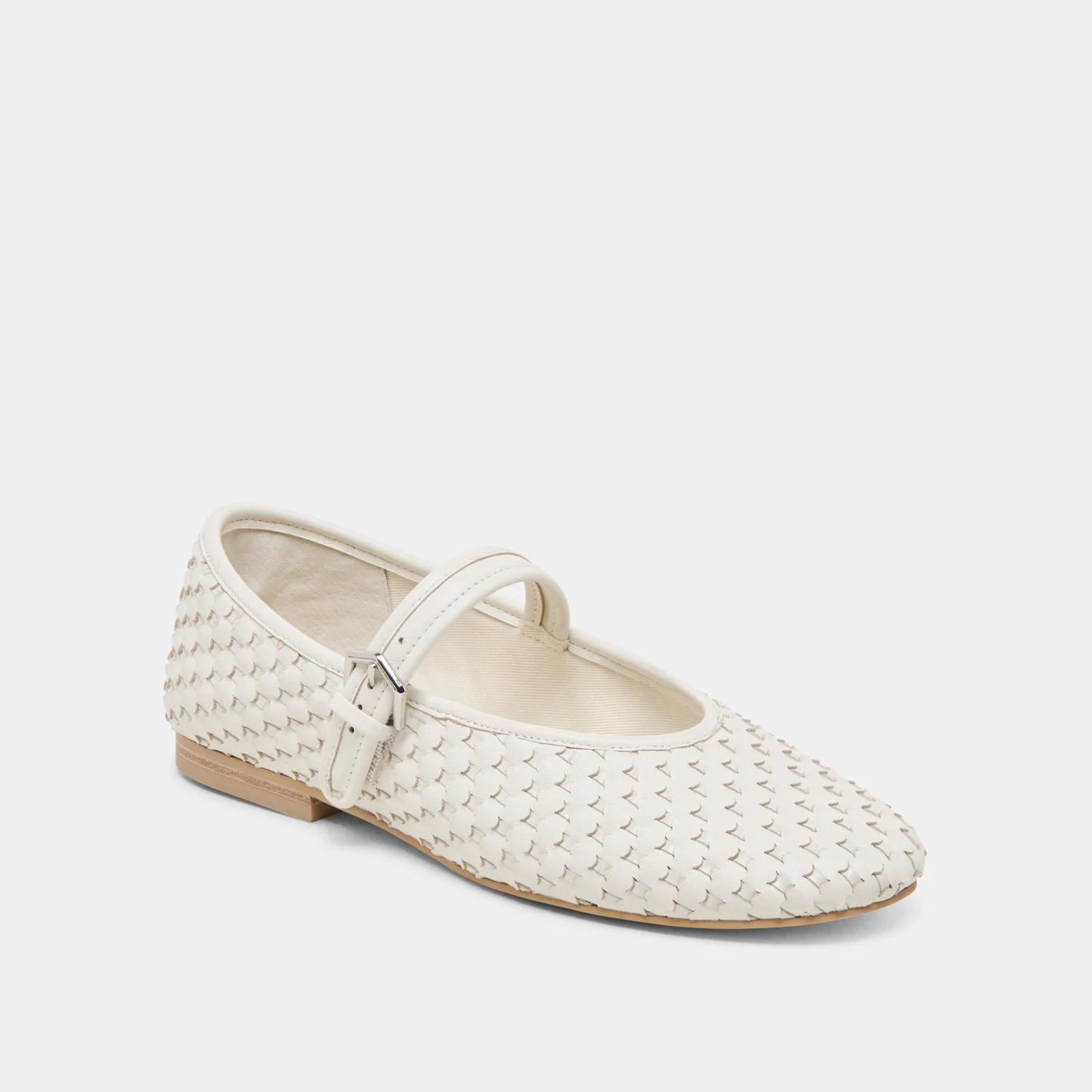 ROSLYN WOVEN BALLET FLATS TRUE WHITE WOVEN LEATHER(Roslyn Woven Ballet Flats True White Woven Leather) 3 ROSLYN WOVEN BALLET FLATS TRUE WHITE WOVEN LEATHER(Roslyn Woven Ballet Flats True White Woven Leather) - Image 3