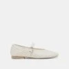 ROSLYN WOVEN BALLET FLATS TRUE WHITE WOVEN LEATHER(Roslyn Woven Ballet Flats True White Woven Leather)