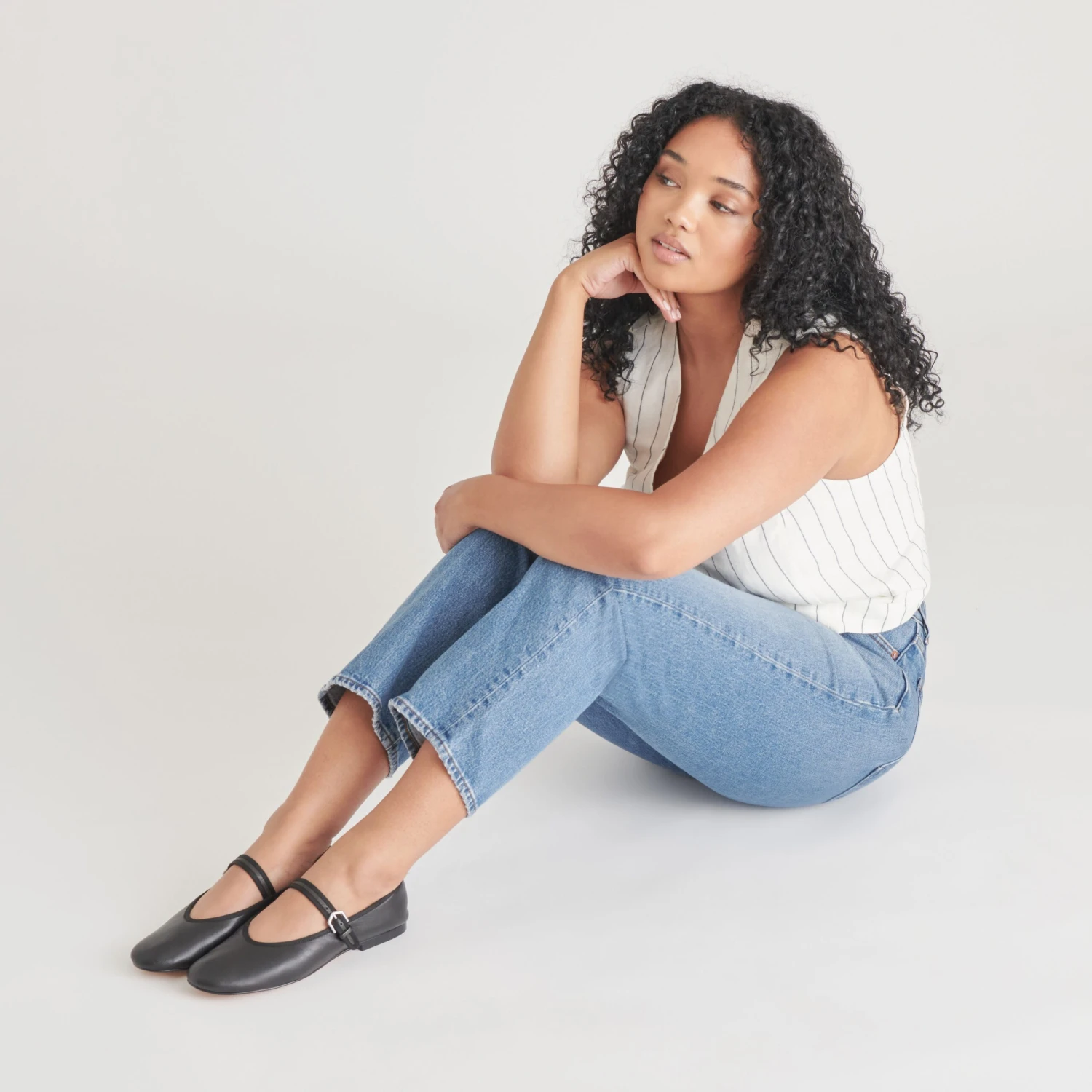 ROSLYN BALLET FLATS BLACK LEATHER(Roslyn Ballet Flats Black Leather) 8 ROSLYN BALLET FLATS BLACK LEATHER(Roslyn Ballet Flats Black Leather) - Image 8