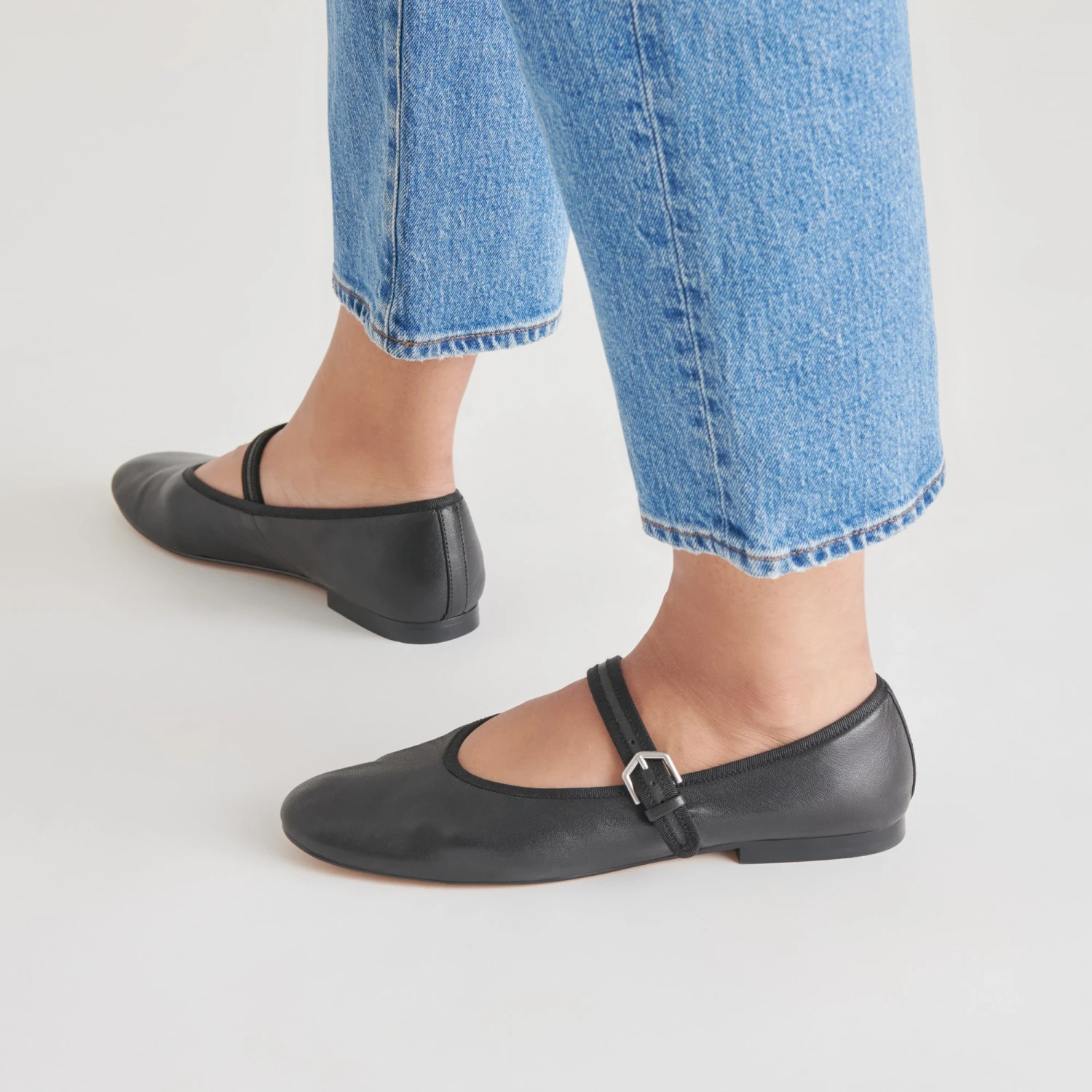 ROSLYN BALLET FLATS BLACK LEATHER(Roslyn Ballet Flats Black Leather) 9 ROSLYN BALLET FLATS BLACK LEATHER(Roslyn Ballet Flats Black Leather) - Image 9
