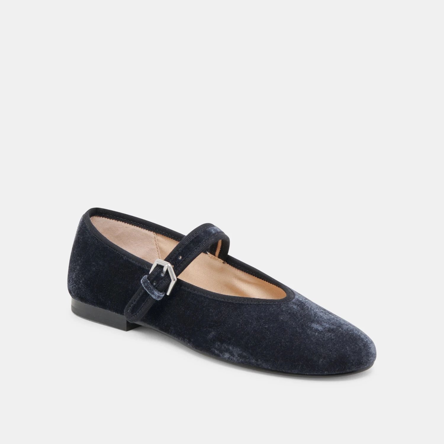 ROSLYN BALLET FLATS DUSTY BLUE VELVET(Roslyn Ballet Flats Dusty Blue Velvet) 2 ROSLYN BALLET FLATS DUSTY BLUE VELVET(Roslyn Ballet Flats Dusty Blue Velvet) - Image 2