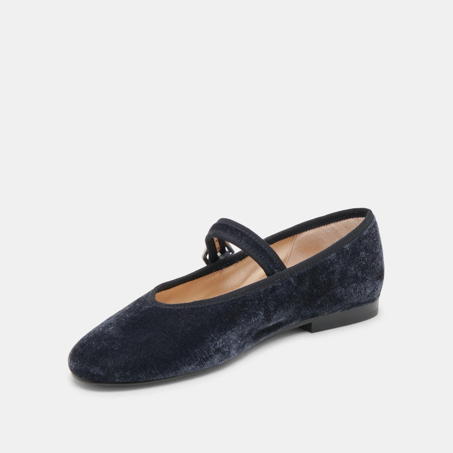 ROSLYN BALLET FLATS DUSTY BLUE VELVET(Roslyn Ballet Flats Dusty Blue Velvet) 4 ROSLYN BALLET FLATS DUSTY BLUE VELVET(Roslyn Ballet Flats Dusty Blue Velvet) - Image 4
