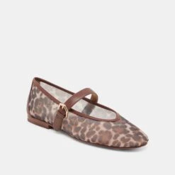 ROSLYN BALLET FLATS LEOPARD MESH(Roslyn Ballet Flats Leopard Mesh) -Dolce Vita DOLCEVITA FLATS ROSLYN LEOPARDMESH 01