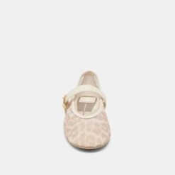 ROSLYN BALLET FLATS WHITE LEOPARD MESH(Roslyn Ballet Flats White Leopard Mesh) -Dolce Vita DOLCEVITA FLATS ROSLYN WHITELEOPARDMESH 04