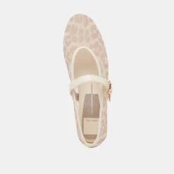 ROSLYN BALLET FLATS WHITE LEOPARD MESH(Roslyn Ballet Flats White Leopard Mesh) -Dolce Vita DOLCEVITA FLATS ROSLYN WHITELEOPARDMESH 06