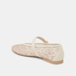 ROSLYN BALLET FLATS WHITE LEOPARD MESH(Roslyn Ballet Flats White Leopard Mesh) -Dolce Vita DOLCEVITA FLATS ROSLYN WHITELEOPARDMESH 09