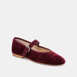 ROSLYN BALLET FLATS WINE VELVET(Roslyn Ballet Flats Wine Velvet) 12 ROSLYN BALLET FLATS WINE VELVET(Roslyn Ballet Flats Wine Velvet) -Dolce Vita DOLCEVITA FLATS ROSLYN WINE VELVET 01