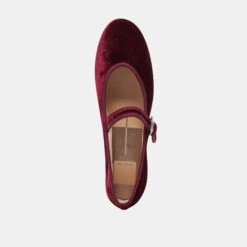 ROSLYN BALLET FLATS WINE VELVET(Roslyn Ballet Flats Wine Velvet) 18 ROSLYN BALLET FLATS WINE VELVET(Roslyn Ballet Flats Wine Velvet) -Dolce Vita DOLCEVITA FLATS ROSLYN WINE VELVET 06