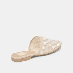 ROVA BEAD FLATS IVORY DISC MESH(Rova Bead Flats Ivory Disc Mesh) -Dolce Vita DOLCEVITA FLATS ROVABEAD IVORYDISCMESH 03