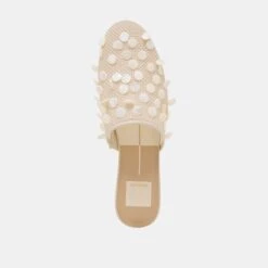 ROVA BEAD FLATS IVORY DISC MESH(Rova Bead Flats Ivory Disc Mesh) -Dolce Vita DOLCEVITA FLATS ROVABEAD IVORYDISCMESH 06