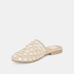 ROVA BEAD FLATS IVORY DISC MESH(Rova Bead Flats Ivory Disc Mesh) -Dolce Vita DOLCEVITA FLATS ROVABEAD IVORYDISCMESH 08