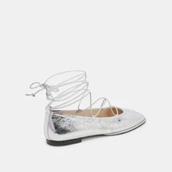 RYDER BALLET FLATS SILVER DISTRESSED LEATHER(Ryder Ballet Flats Silver Distressed Leather) 15 RYDER BALLET FLATS SILVER DISTRESSED LEATHER(Ryder Ballet Flats Silver Distressed Leather) -Dolce Vita DOLCEVITA FLATS RYDER SILVER DISTRESSED LEATHER 03