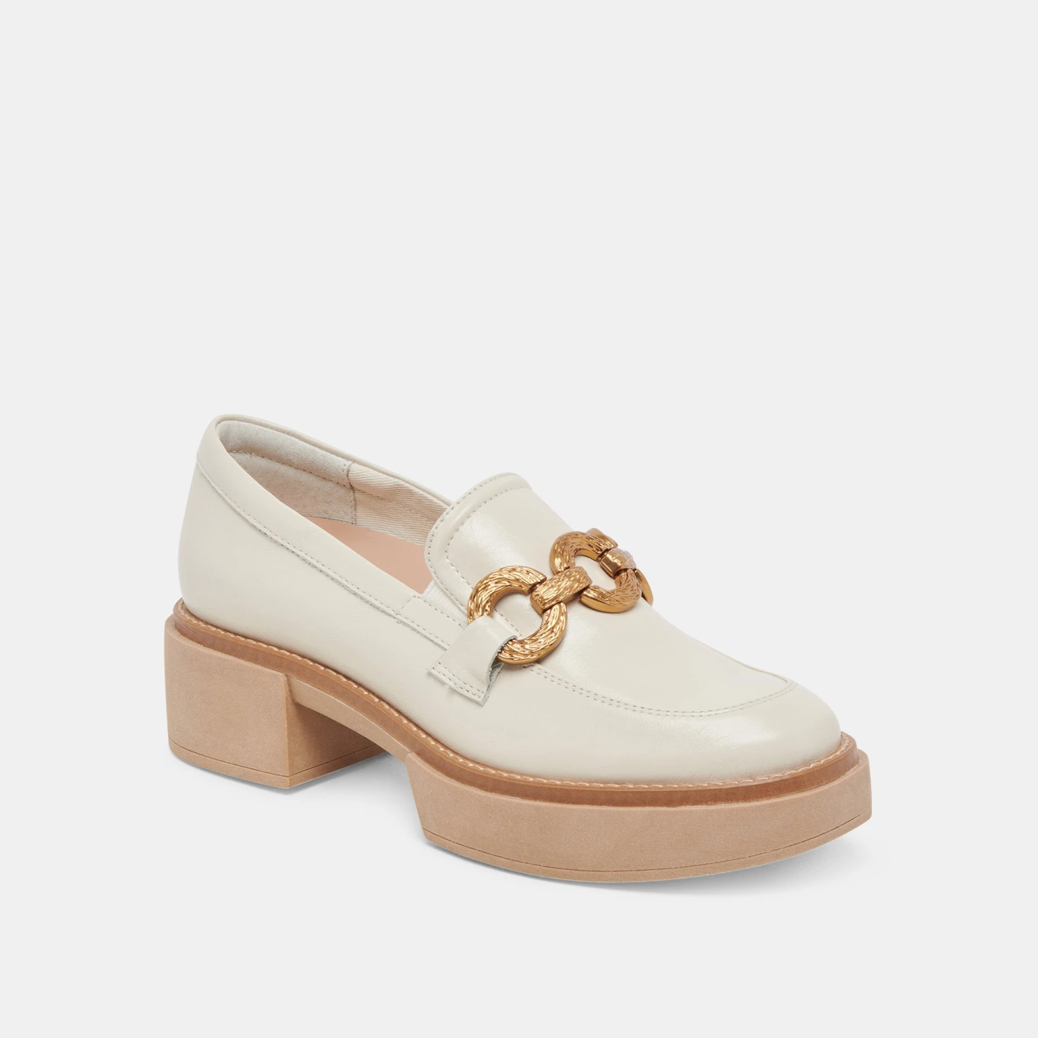 SHEENA LOAFERS IVORY CRINKLE PATENT - Re:vita(Sheena Loafers Ivory Crinkle Patent Resale) 3 SHEENA LOAFERS IVORY CRINKLE PATENT - Re:vita(Sheena Loafers Ivory Crinkle Patent Resale) - Image 3