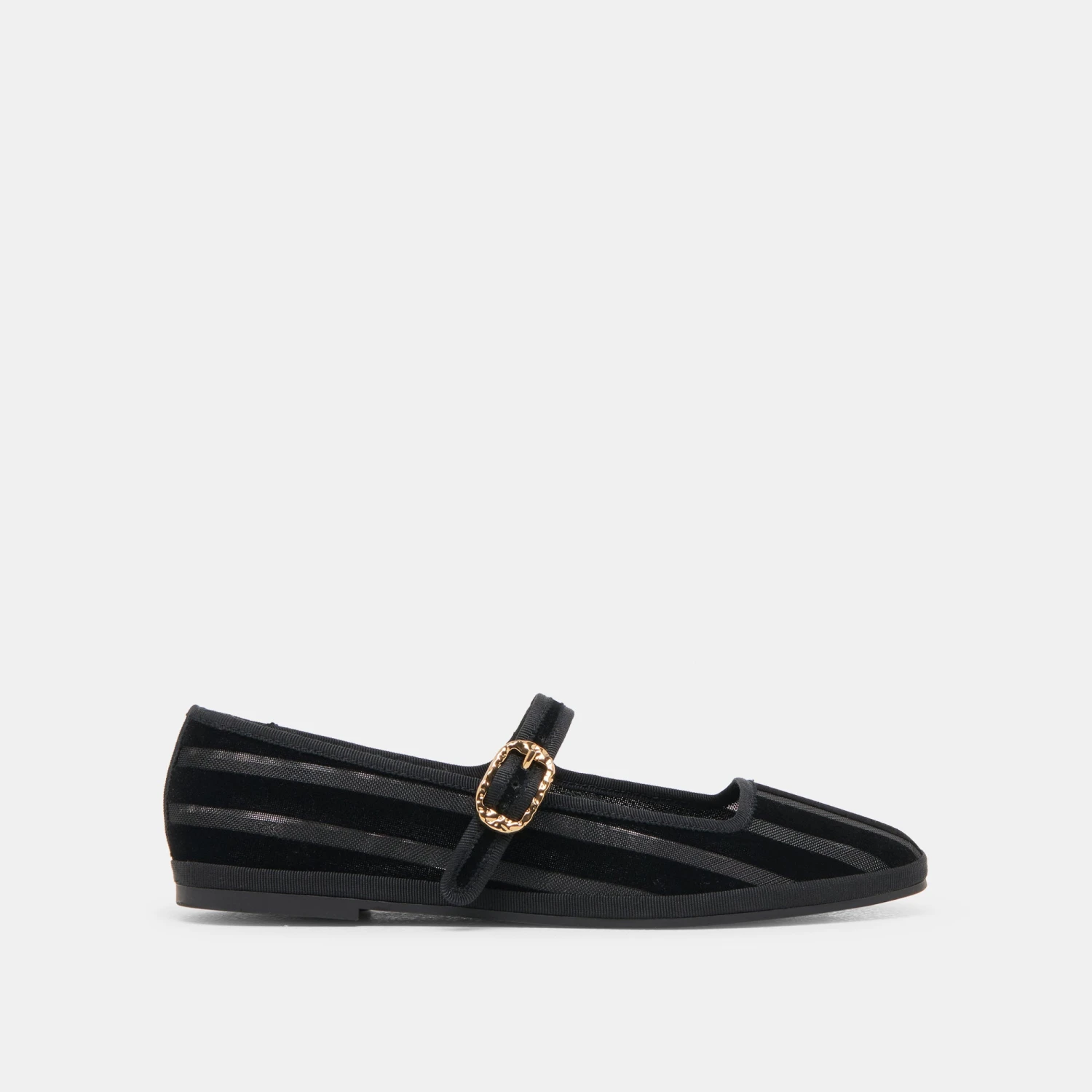 TAMEKA BALLET FLATS BLACK STRIPE MESH(Tameka Ballet Flats Black Stripe Mesh) 1 TAMEKA BALLET FLATS BLACK STRIPE MESH(Tameka Ballet Flats Black Stripe Mesh)