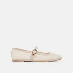 TAMEKA BALLET FLATS BONE STRIPE MESH(Tameka Ballet Flats Bone Stripe Mesh)