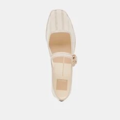 TAMEKA BALLET FLATS BONE STRIPE MESH(Tameka Ballet Flats Bone Stripe Mesh) -Dolce Vita DOLCEVITA FLATS TAMEKA BONESTRIPEMESH 06