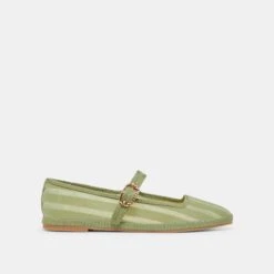 TAMEKA BALLET FLATS JADE STRIPE MESH(Tameka Ballet Flats Jade Stripe Mesh)