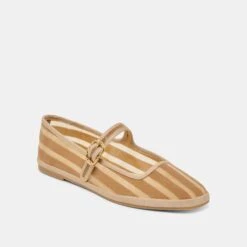 TAMEKA BALLET FLATS TAN STRIPE MESH(Tameka Ballet Flats Tan Stripe Mesh) 12 TAMEKA BALLET FLATS TAN STRIPE MESH(Tameka Ballet Flats Tan Stripe Mesh) -Dolce Vita DOLCEVITA FLATS TAMEKA TANSTRIPEMESH 01