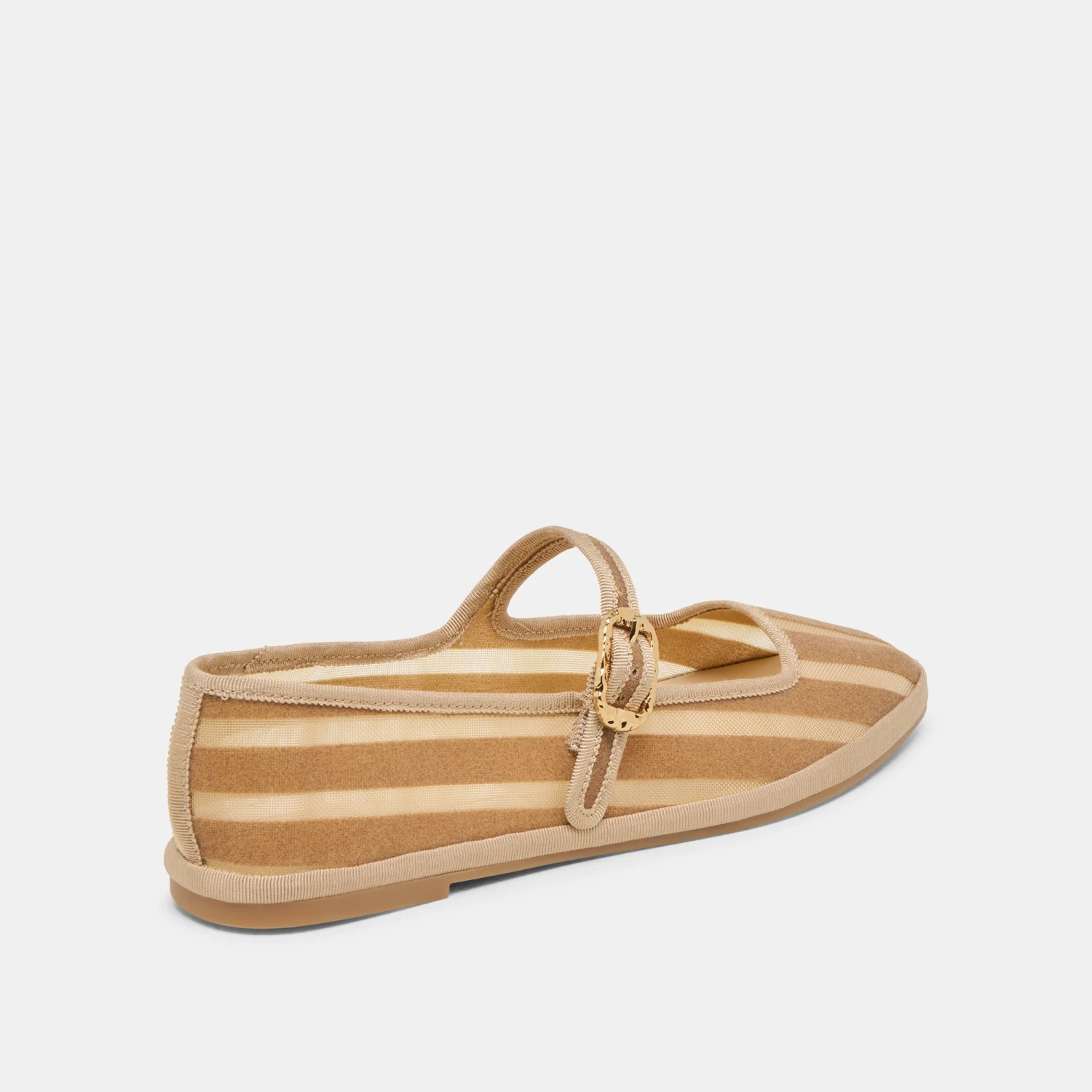 TAMEKA BALLET FLATS TAN STRIPE MESH(Tameka Ballet Flats Tan Stripe Mesh) 4 TAMEKA BALLET FLATS TAN STRIPE MESH(Tameka Ballet Flats Tan Stripe Mesh) - Image 4