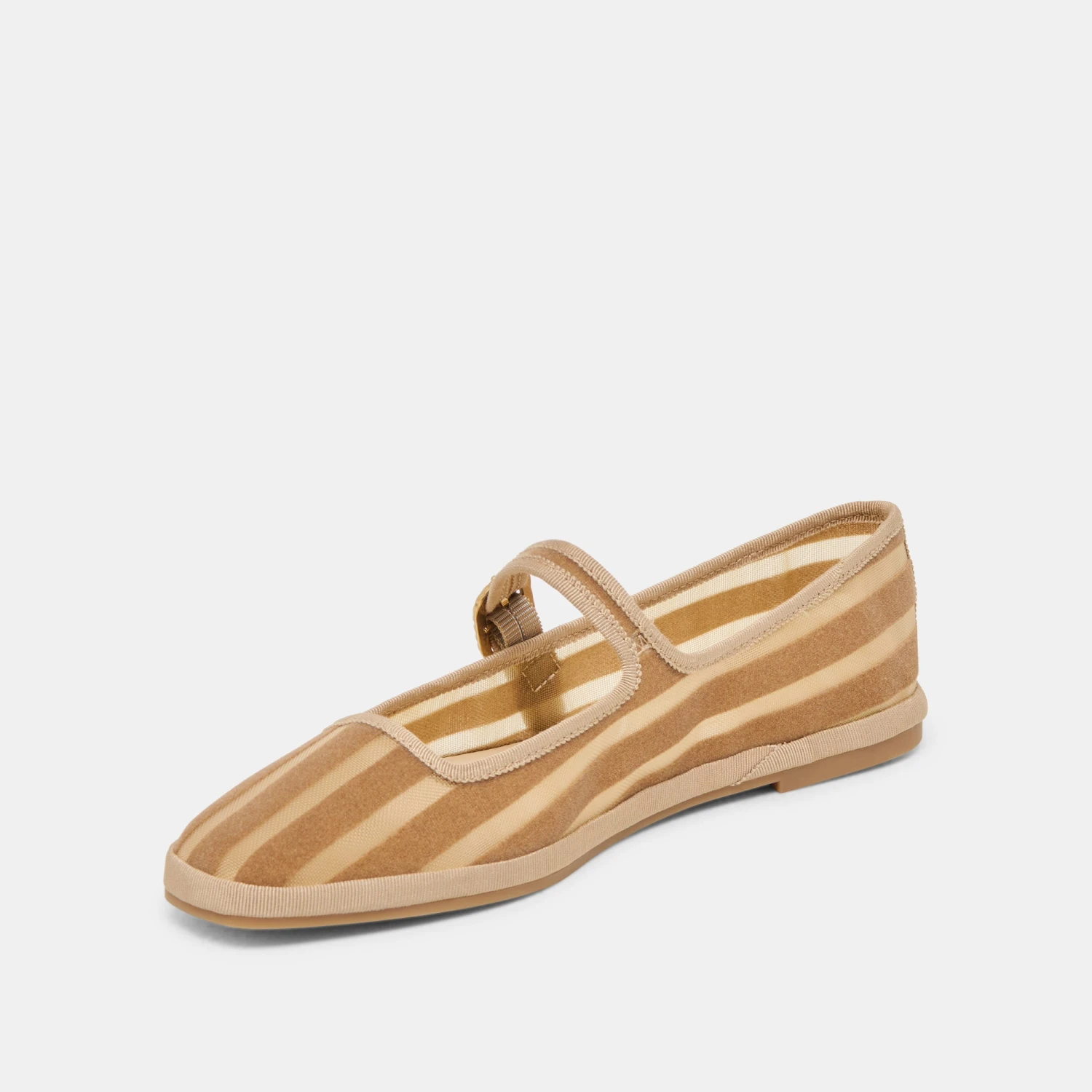TAMEKA BALLET FLATS TAN STRIPE MESH(Tameka Ballet Flats Tan Stripe Mesh) 9 TAMEKA BALLET FLATS TAN STRIPE MESH(Tameka Ballet Flats Tan Stripe Mesh) - Image 9